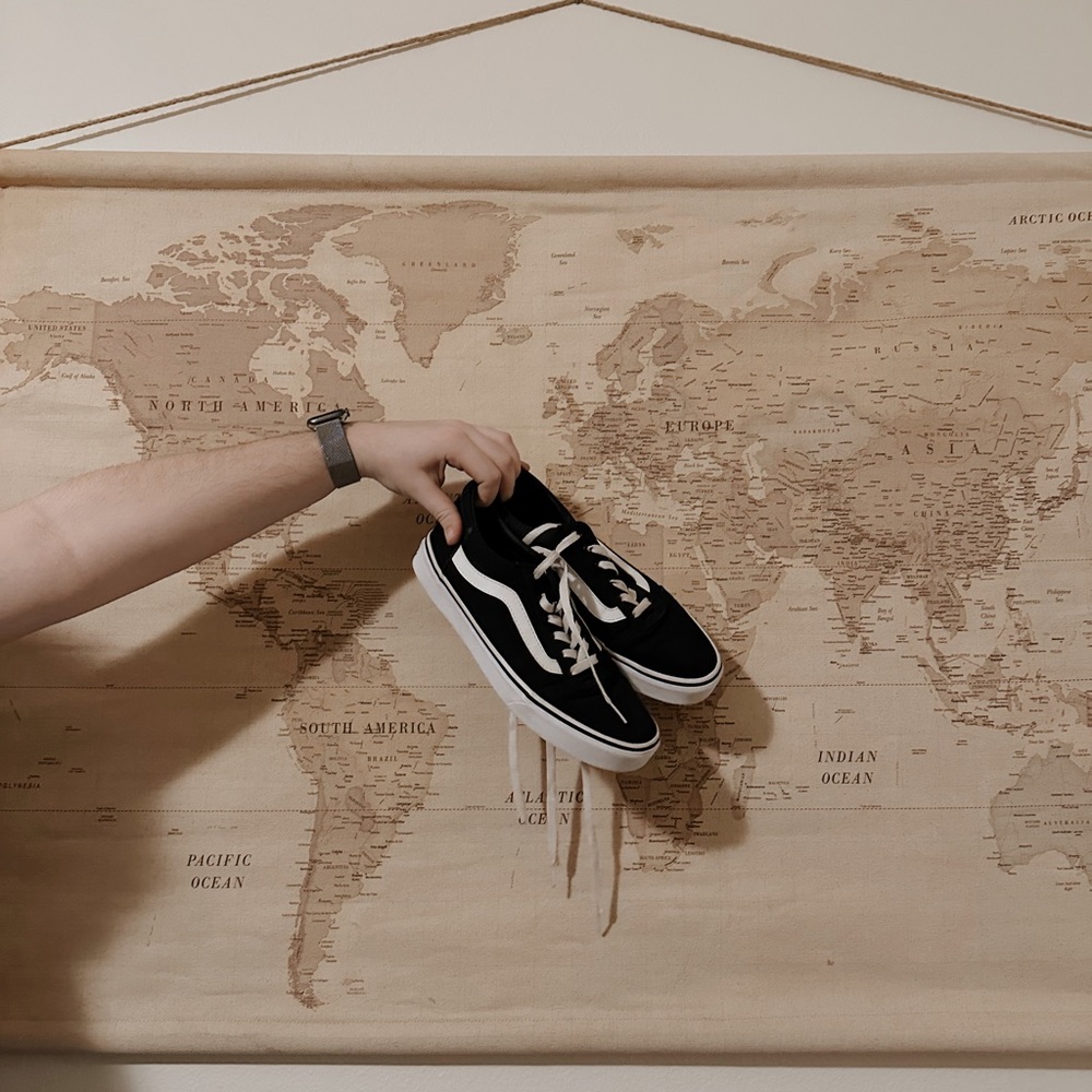 Black Low top Vans